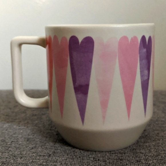 2016 Starbucks Painted Hearts Valentine's Day Coffee Tea Mug Cup 12 oz. - Picture 6 of 11